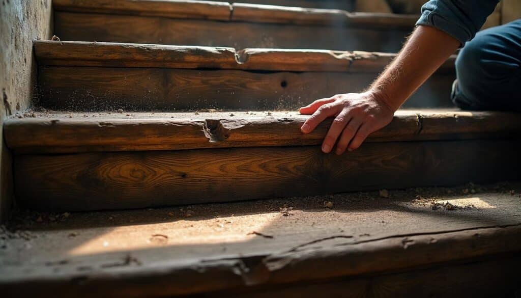 Réparer des escaliers grinçants en bois ancien : astuces pratiques
