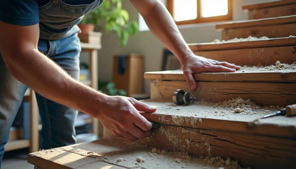 Réparation facile pour des escaliers grinçants : guide complet
