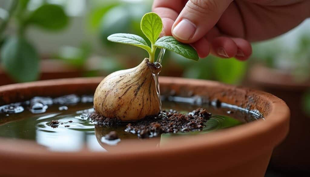 À quelle fréquence faut-il arroser les bulbes plantés en intérieur ?