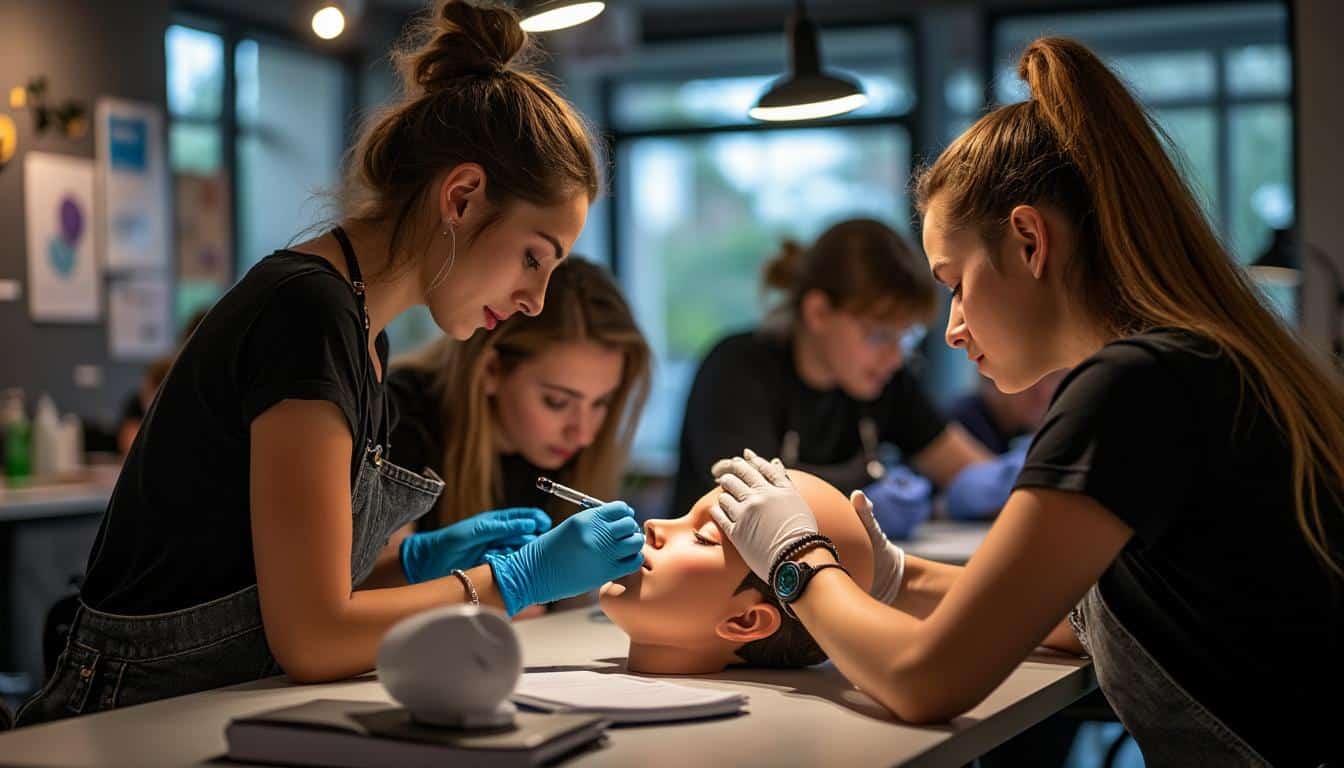 Illustration: Les techniques et types de piercing abordés dans une formation de perceuse