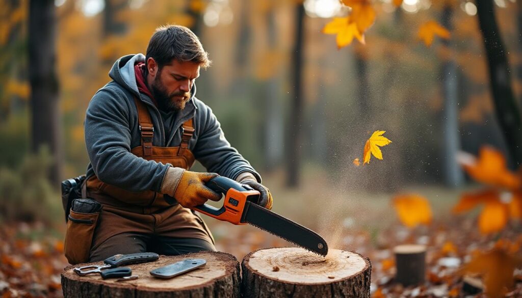 Scie à buches thermique : puissance et mobilité pour couper efficacement