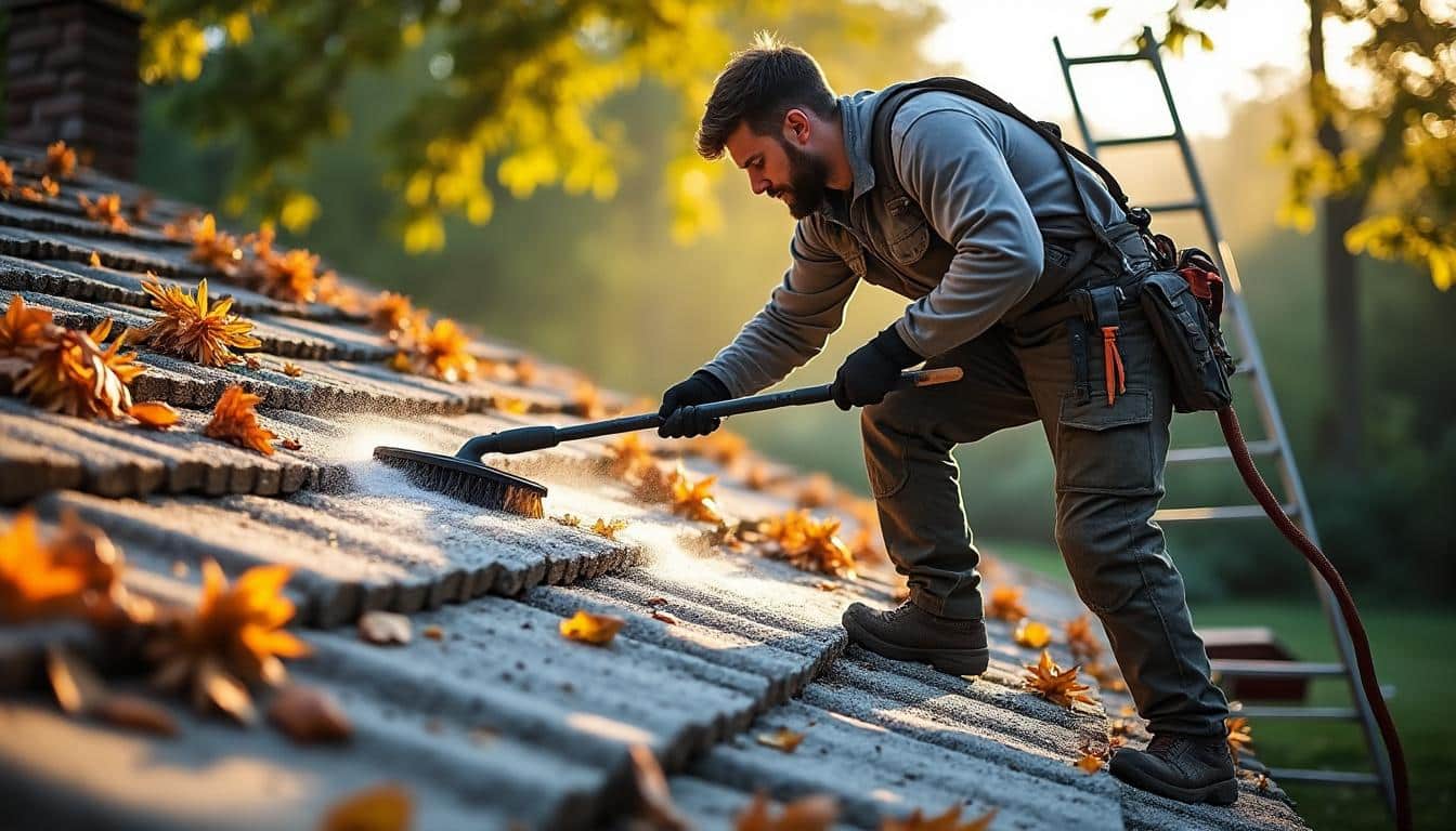 Illustration: Comprendre l’utilité d’une brosse de nettoyage pour la toiture
