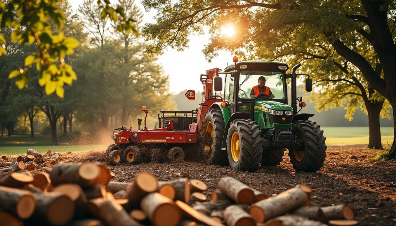 Illustration: Découvrir l’utilité de la scie circulaire pour tracteur dans le travail du bois