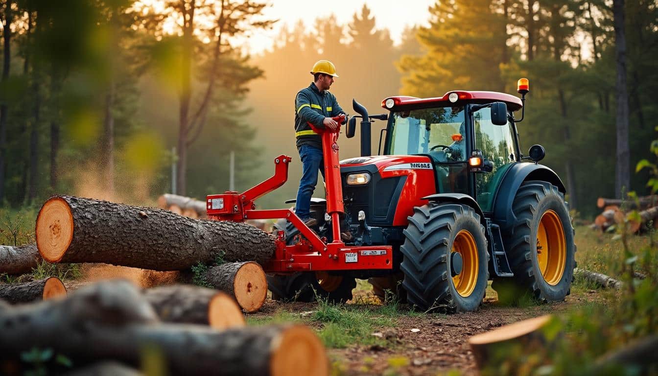 Illustration: Comment fonctionne une scie circulaire pour tracteur et quelles sont ses caractéristiques techniques ?