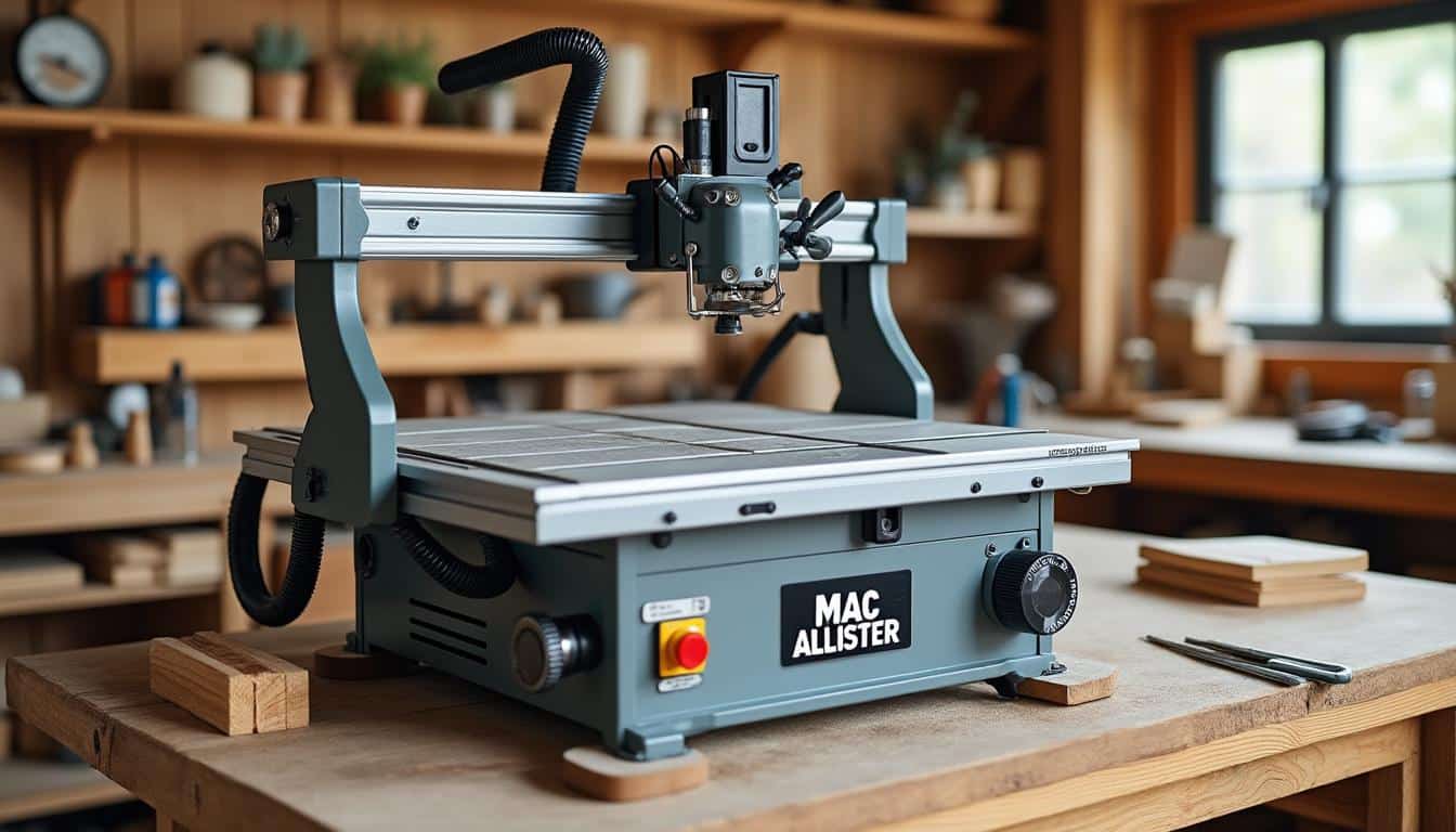 Illustration: Les caractéristiques techniques clés des modèles de scie à onglet Mac Allister