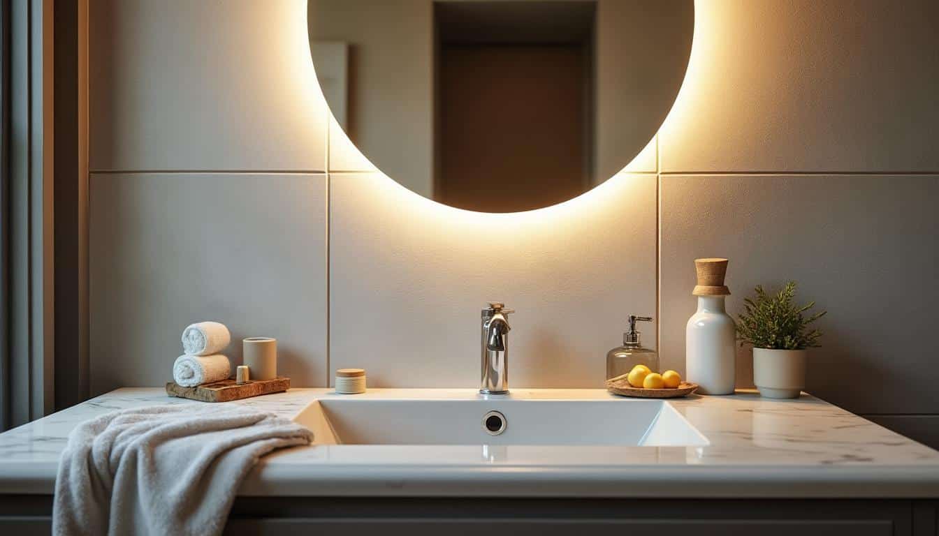 Illustration: Pourquoi opter pour une applique murale adaptée pour éclairer la salle de bain ?