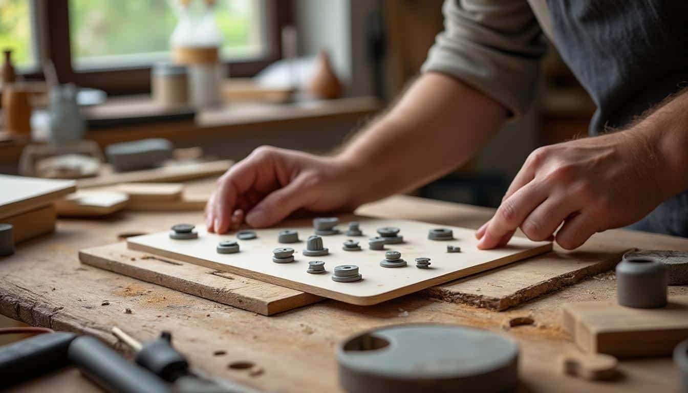 Illustration: Les différents types de clous et fixations adaptés pour les plaques de plâtre