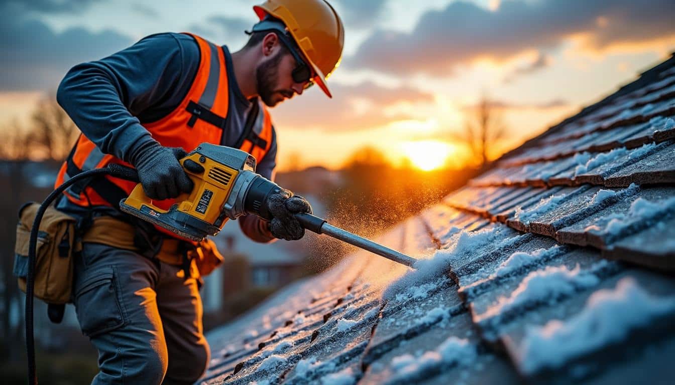 Illustration: Comment fonctionne une perche télescopique pour le démoussage de la toiture ?