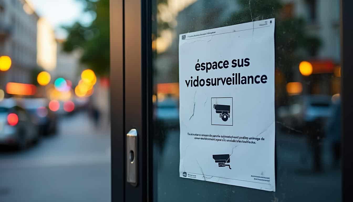 Affiche de caméra de surveillance : sécurité et conformité légale