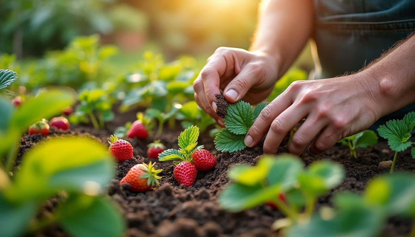 Illustration: Comprendre l’importance d’un engrais naturel équilibré pour vos fraisiers