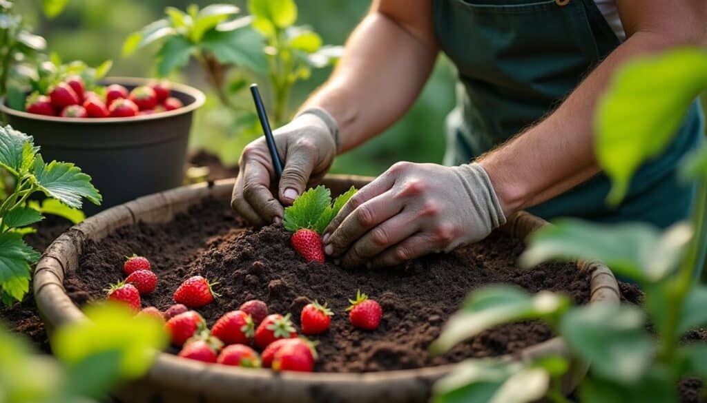Engrais naturel pour les fraisiers : guide complet pour une culture saine