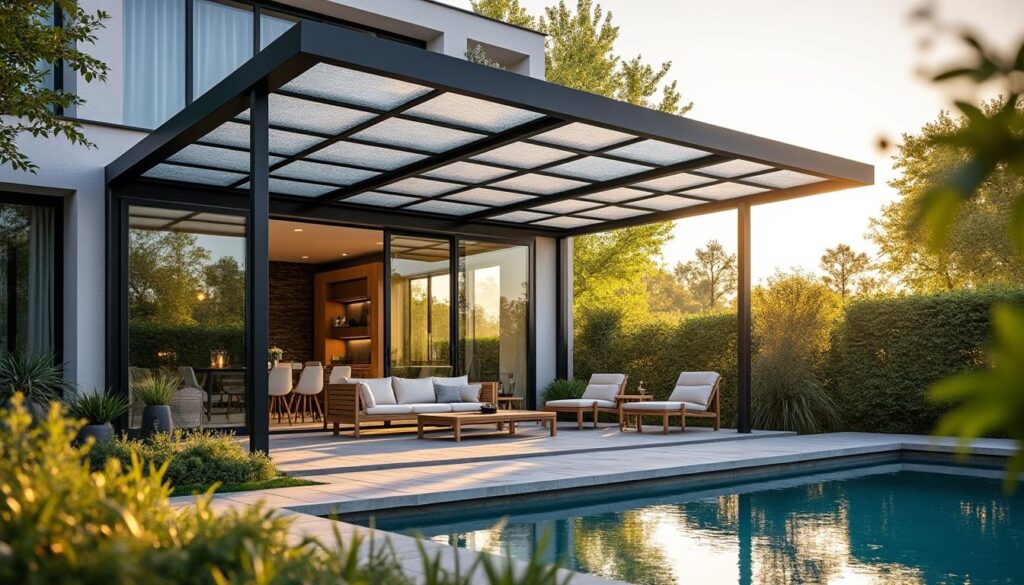 Couverture transparente pour pergola : choisir entre polycarbonate, verre ou bâche