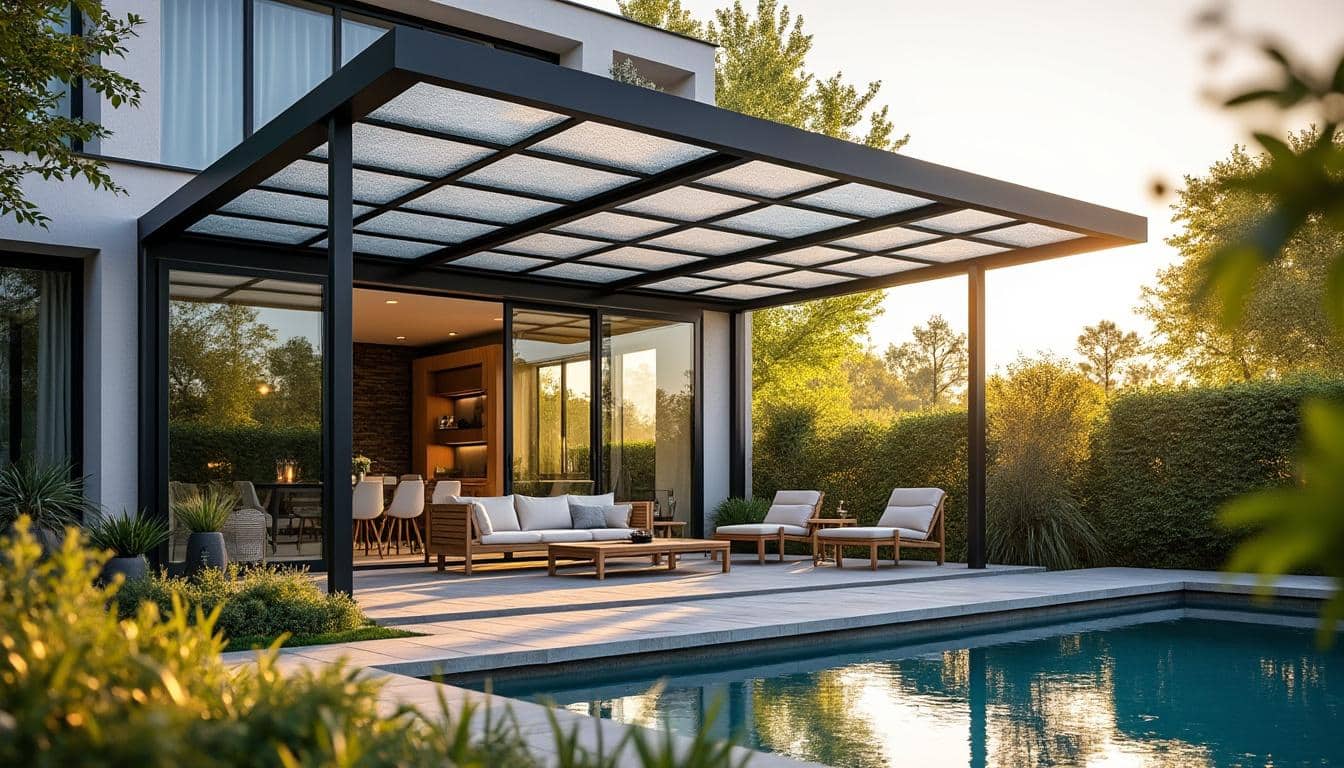 Couverture transparente pour pergola : choisir entre polycarbonate, verre ou bâche