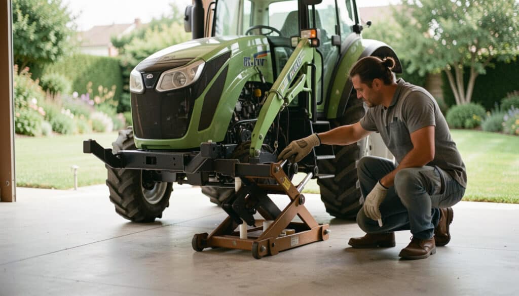 Comment lever un tracteur tondeuse en toute sécurité